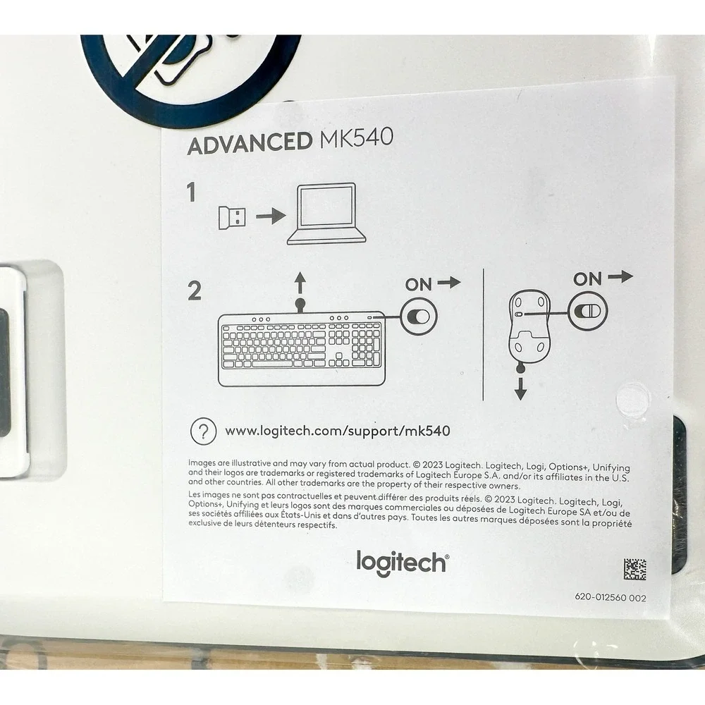 Logitech MK540 Advanced Wireless Keyboard K540 Y-R0012A with Unifying Receiver